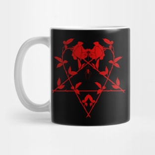 Heartagram of Roses Mug